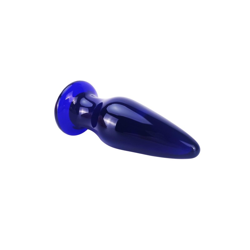 Szklany wibrujący korek analny sex buttplug 11cm